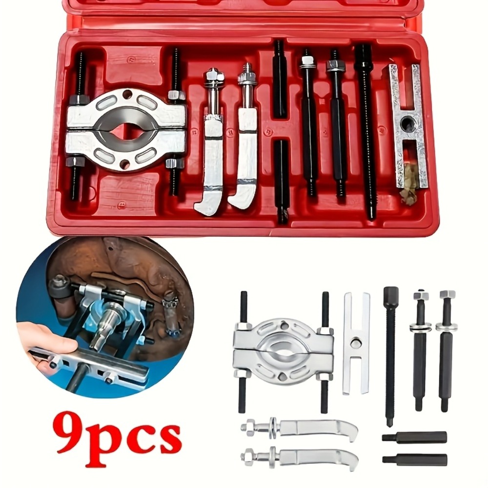 Heavy Equipment Maintenance - 9Pcs Bearing Separator Tool Set Heavy