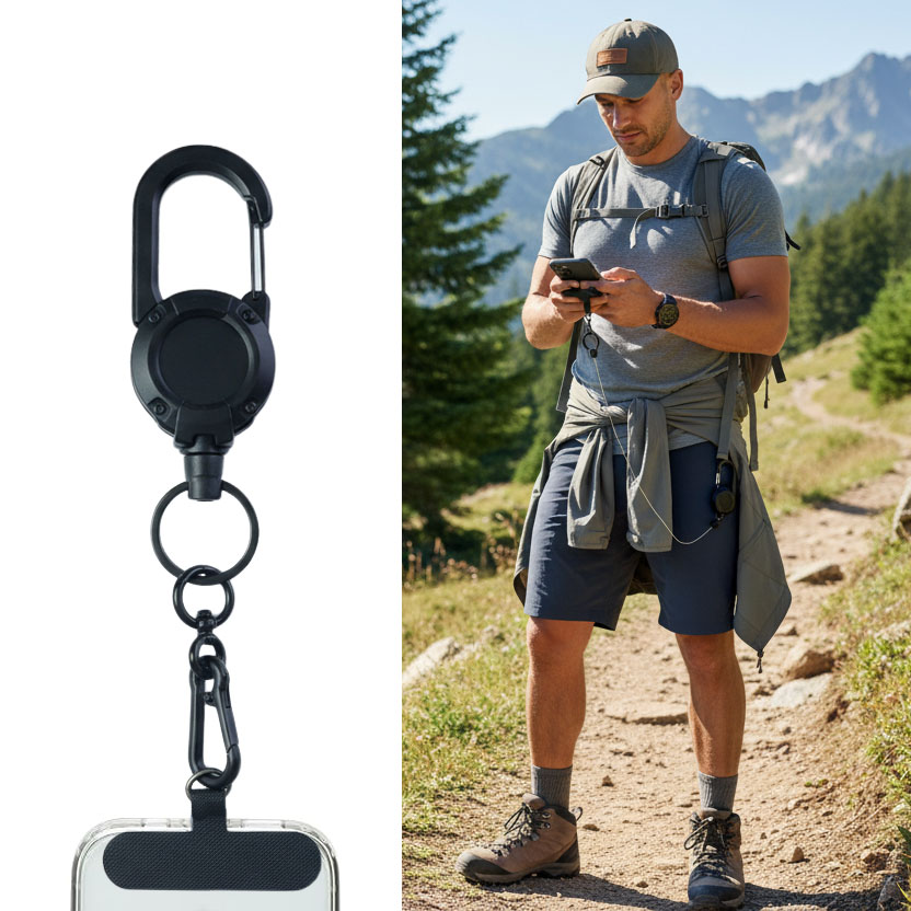 Heavy Equipment Operation - Retractable Phone Lanyard Heavy Duty Multitool