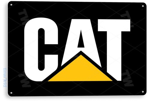 Heavy Equipment Sign - TIN SIGN CAT Mechanic Power Tools