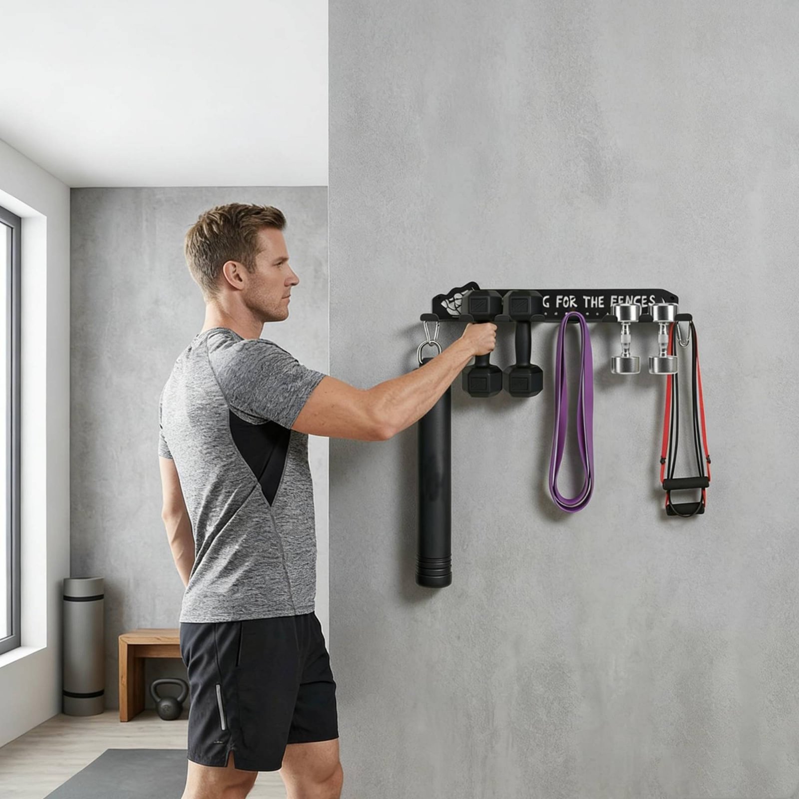 8 Hook Sports Equipment Rack H - đánh giá và giá Heavy Equipment Garage