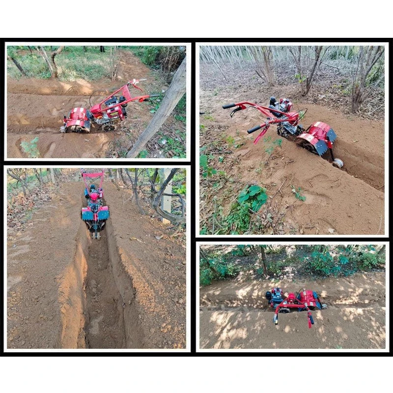 Four-wheel Drive Self-propelle - đánh giá và giá Trencher Machine Small