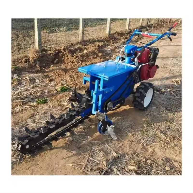 Double Chain Small Hand Trench - đánh giá và giá Trencher Machine Small