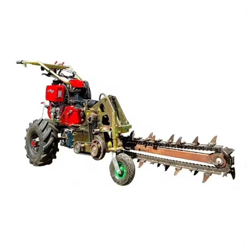 Double Chain Small Hand Trench - đánh giá và giá Trencher Machine Small