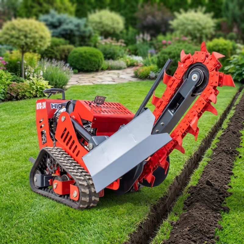 750mm Depth Stand-on Chain Tre - đánh giá và giá Trencher Machine Small