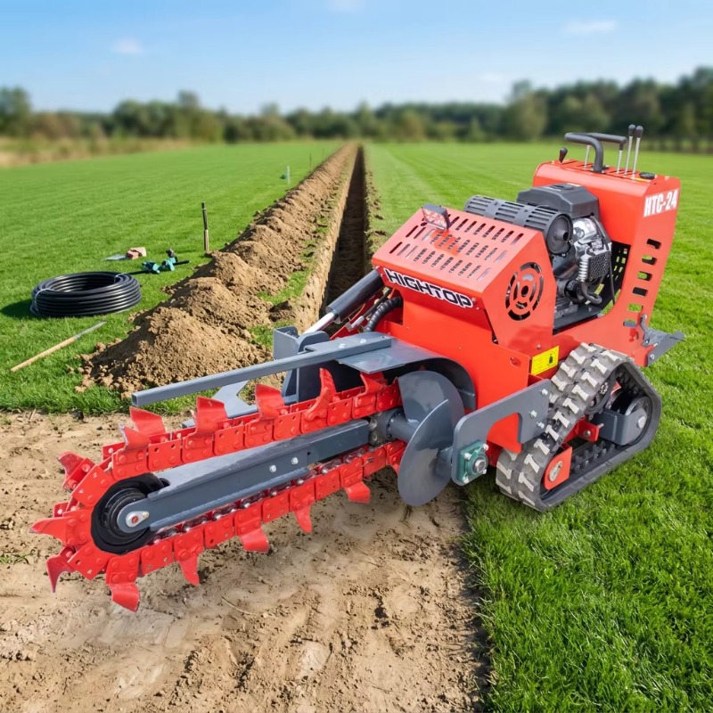 750mm Depth Stand-on Chain Tre - đánh giá và giá Trencher Machine Small