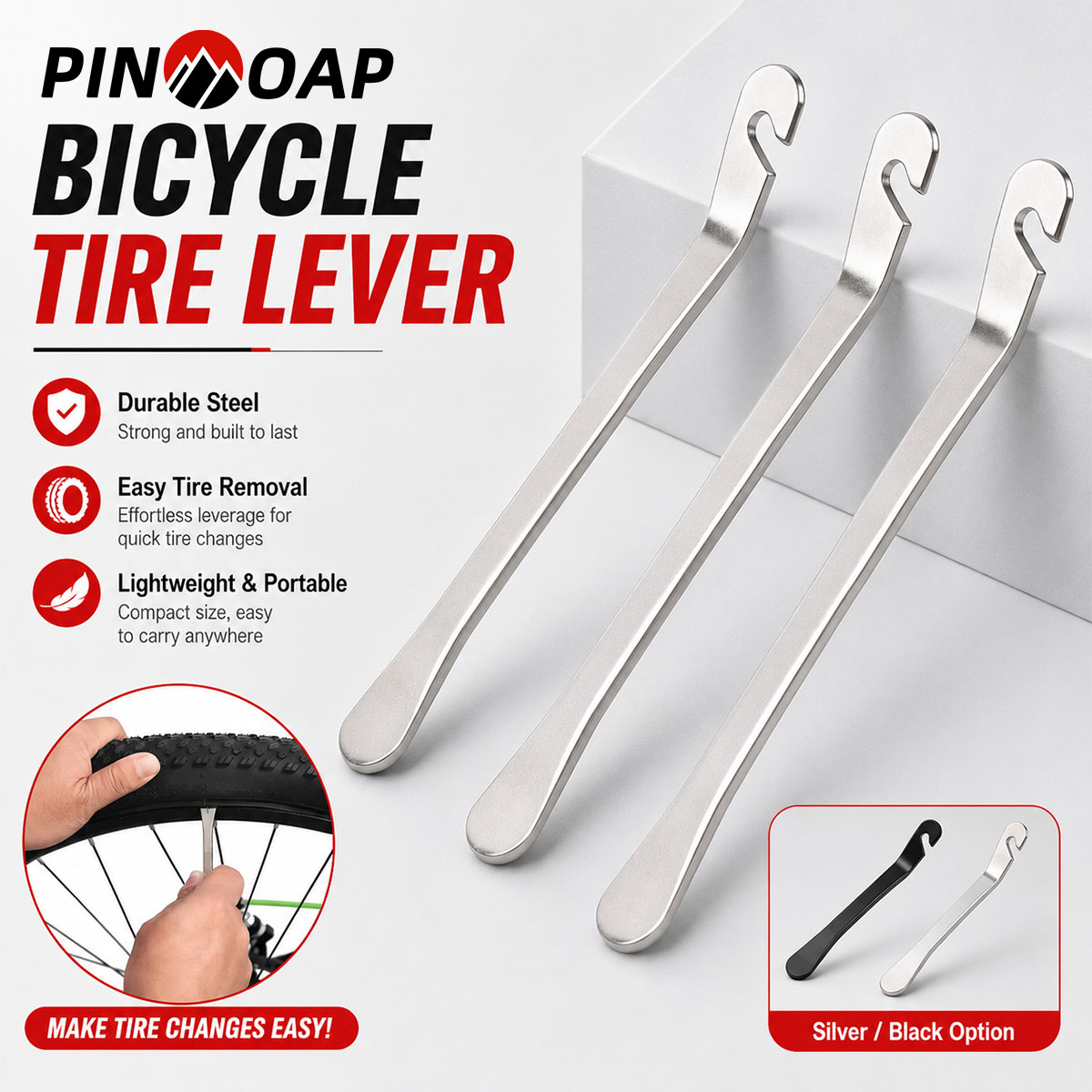 PINMOAP 1/3PCS Bike Tire Lever - đánh giá và giá Heavy Equipment Maintenance